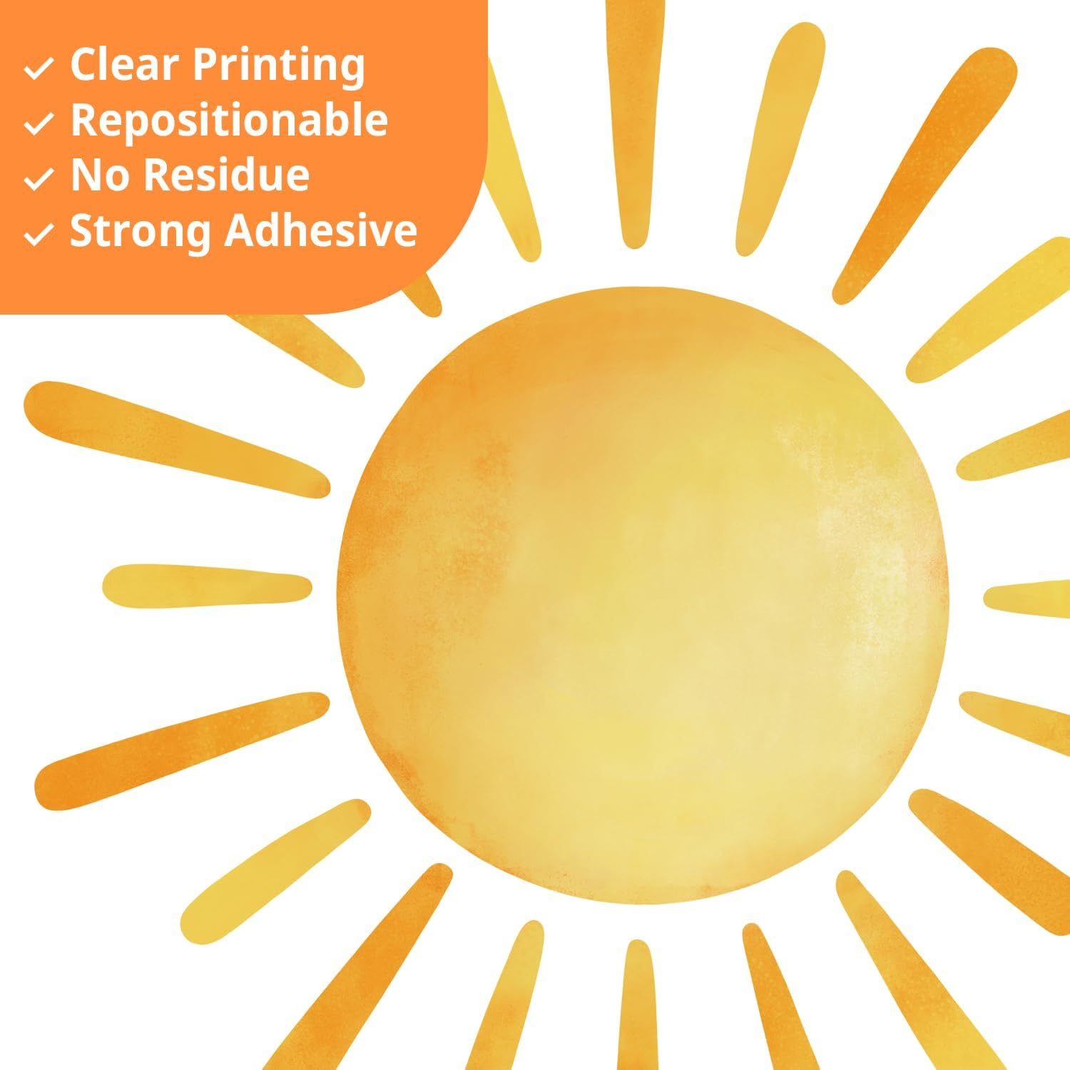 DECOWALL FH4-2432 Xlarge Watercolor Rainbows and Quotes Wall Stickers Decals Big Nursery Bedroom Kids Room D&eacute;cor Girls Baby Art Boho Peel and Stick image number 3