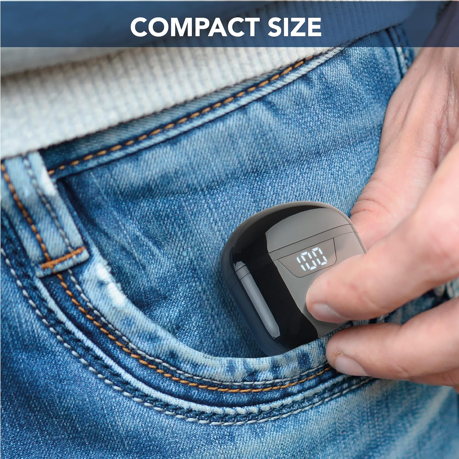 Cellularline | Seek - Universal | Cuffiette Auricolari Bluetooth 5.0 Hifi Stereo Con Custodia Di Ricarica - Autonomia Totale Di 15 Ore - Ricarica 2 Ore - Portata 10 Mt - Universal - Bianco image number 5