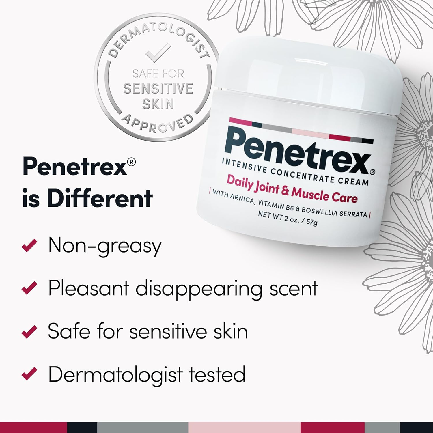 Penetrex Pain Relief Therapy [2 Oz] Apply Penetrex Anywhere You Experience Pain, Discomfort, Tingling or Numbness (Back, Neck, Knee, Foot, Shoulder, Etc.). Trusted by 2 Million+ Sufferers since 2009 image number 2