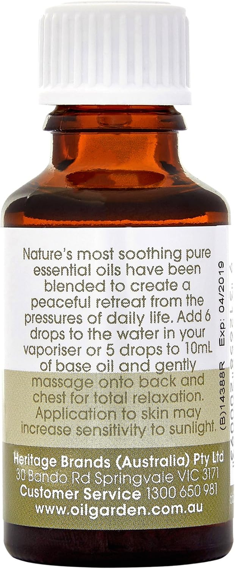Oil Garden Peace & Wellbeing 100% Pure Essential Oil Therapeutic Aromatherapy Blend Drops 25Ml image number 3