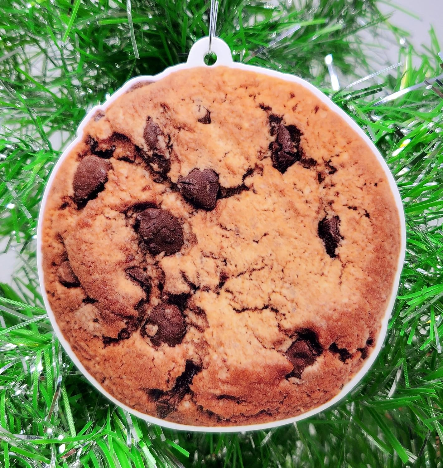 Cookie Lover - Chocolate Chip Cookie Themed Christmas Ornament image number 1