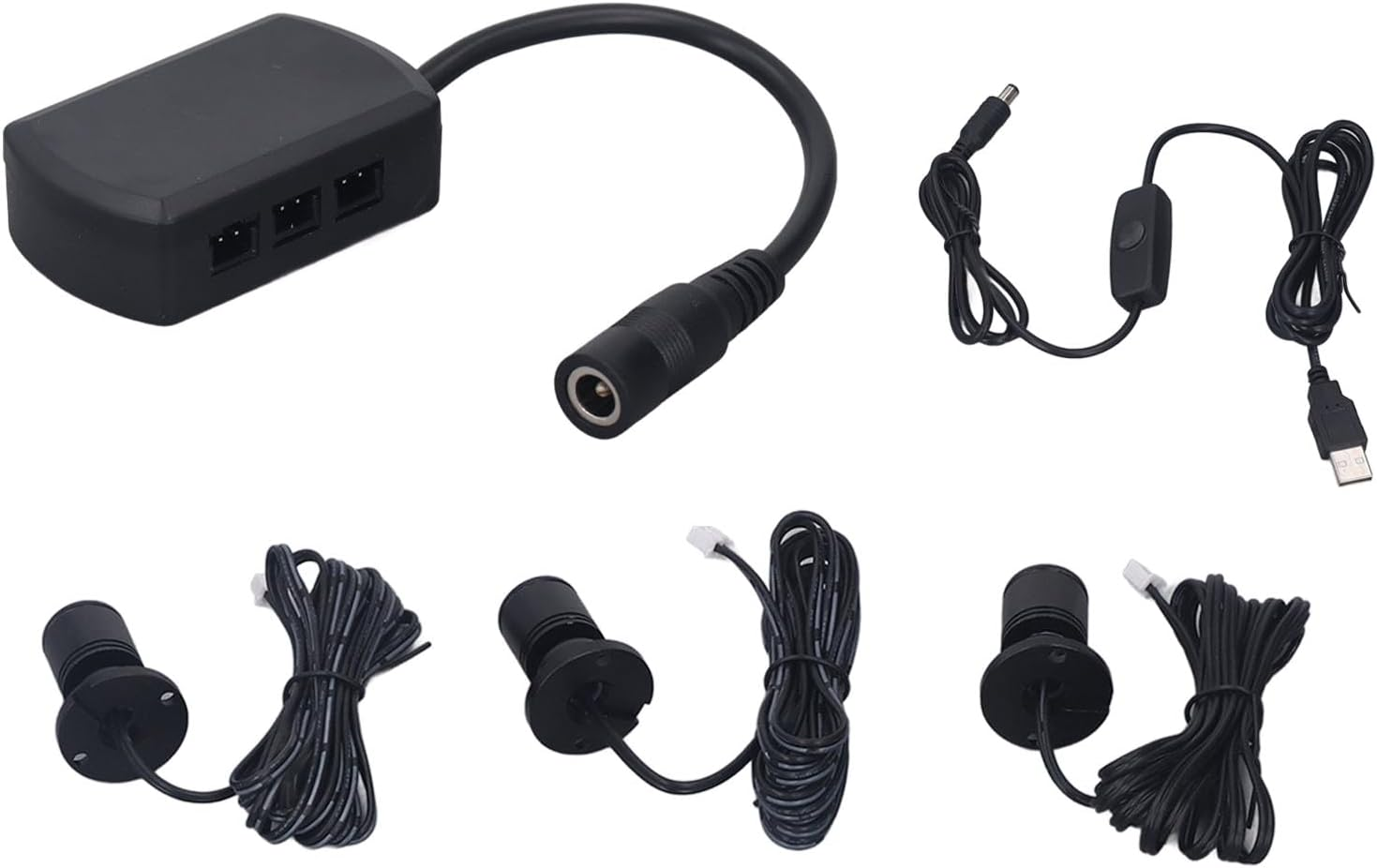 Mini LED Spot Lights, Multifunction Spotlight, USB Powered, Easy Installation, Adjustable, Black, Netural Light image number 2