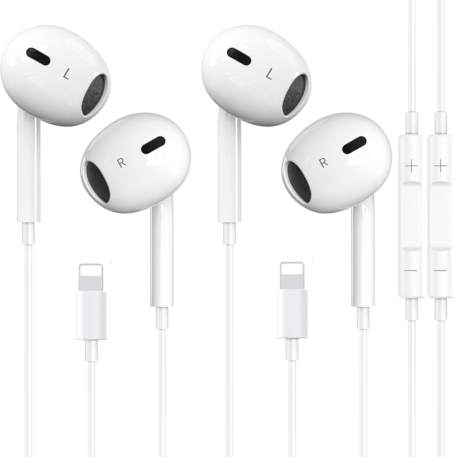 Headphones for Iphone Headphones Wired Earbuds/Earphones Nosie Reduction Built-In Microphone & Volume Control Headsets Compatible with Iphone 14/13/12/11/Xr/Xs/X/8/7/Se/Pro/Pro Max