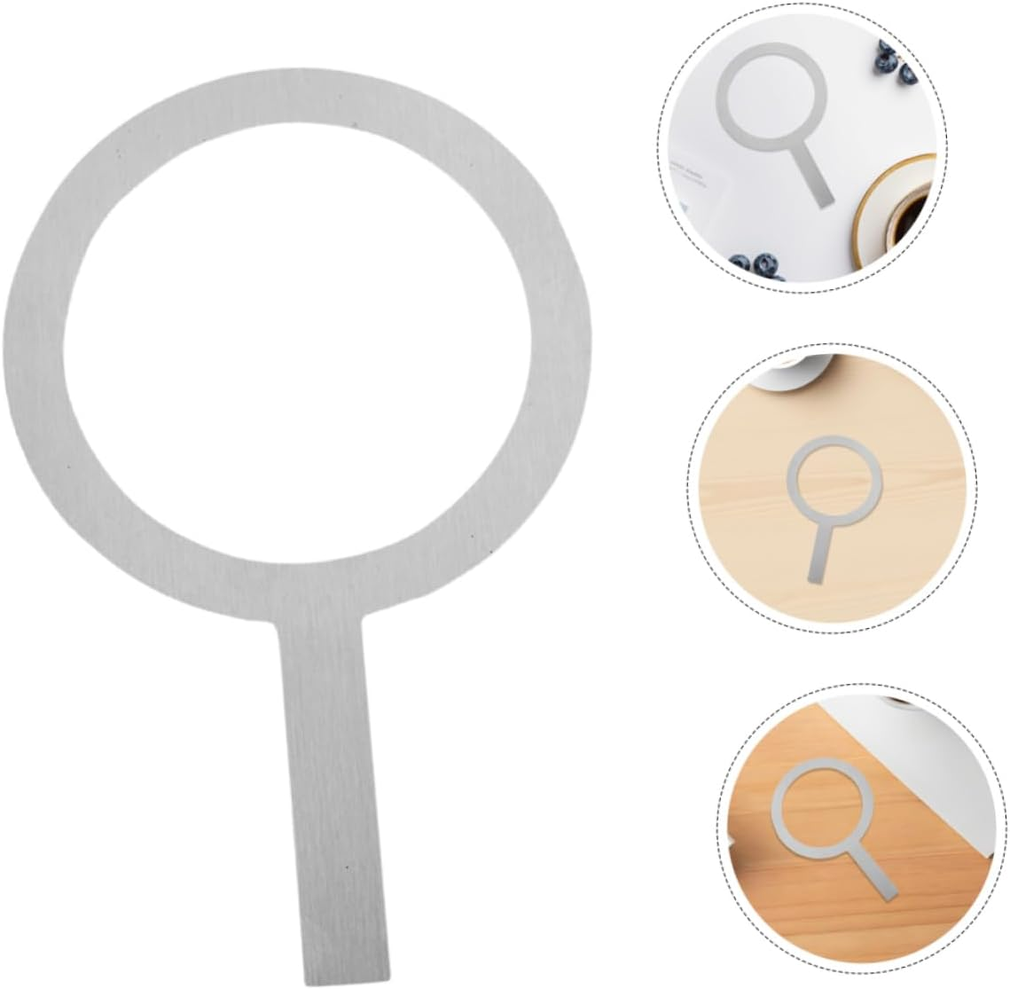 SHINEOFI 4Pcs Stainless Cup Rim Brulee Making Tool for Milk Tea and Espresso Heat Resistant Gasket Cover for Stylish Beverage Presentation Easy to Clean Design