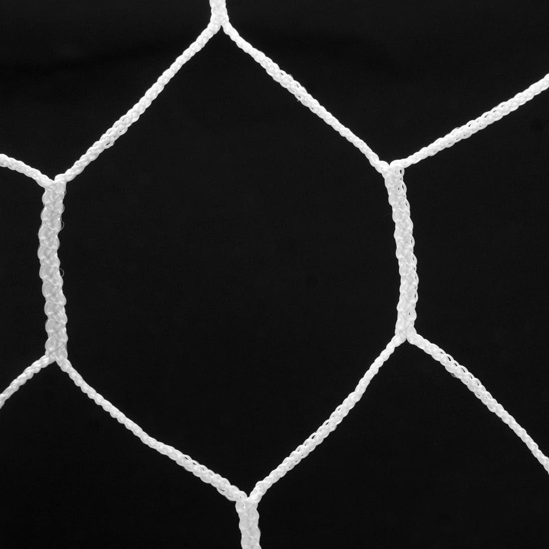 SUMMIT Tapered Full Size Net (Pack of 2) - Professional Box-Style Goal Netting with 3 Mm Double-Stitched Nylon Mesh -Pack of 2 Nets image number 2