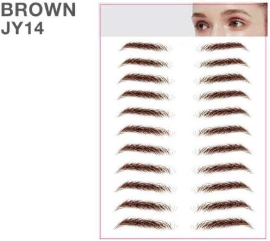 3D Hair-Like Stick-On Authentic Eyebrows Waterproof Eyebrow Tattoo Sticker - Natural Look Stick-On Eyebrows