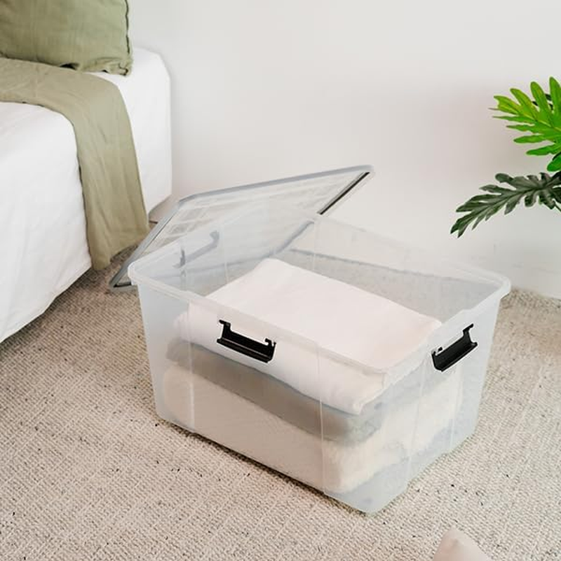 Seymours 50L Super Seal Storage Box with Wheels &ndash; Stackable Container with Sealed Lid for Secure, Dustproof, Waterproof Storage of Clothes, Tools, Toys, Documents, Seasonal Items, and More image number 5