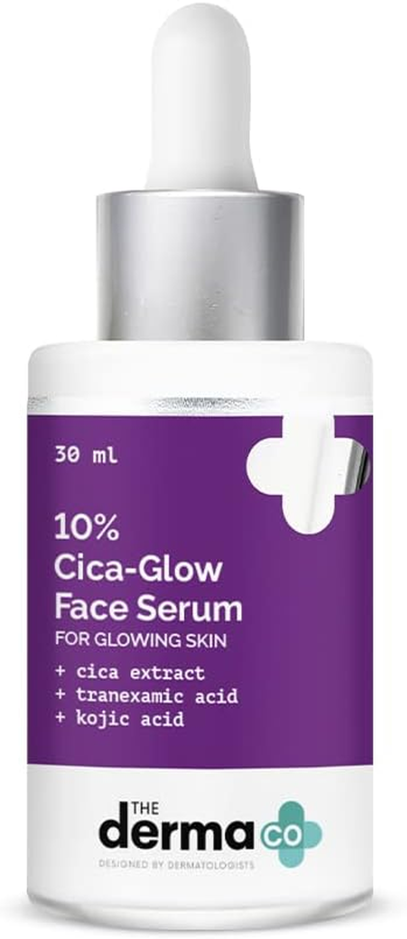The Derma Co 10 Cica Glow Face Serum with Tranexamic Acid Kojic Acid for Glowing Skin - 30Ml Clear image number 5