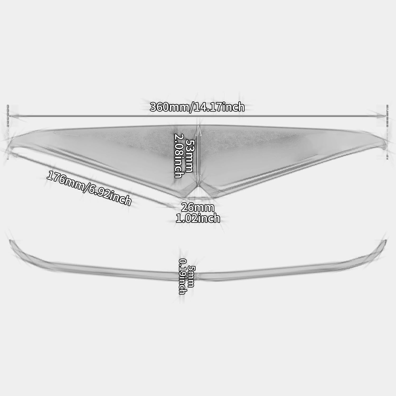 Motorcycle Headlight Eyebrows Sticker Headlamp Eyebrow Eyelids Upper Tip Trim Decoration Cover Visor Fit for Harley Road Glide 2015-2023 image number 4