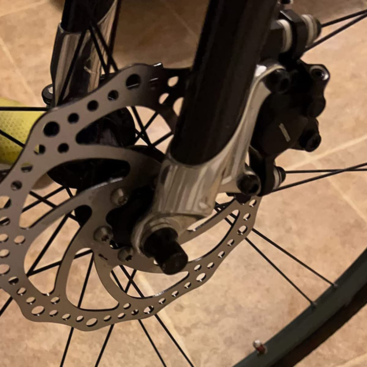 2Pcs 160Mm Disc Brake Rotor Stainless Steel Bike Disc Brake Rotor with 6 Bolts Fit for Road Bike,Mountain Bike,Mtb,Bmx image number 1