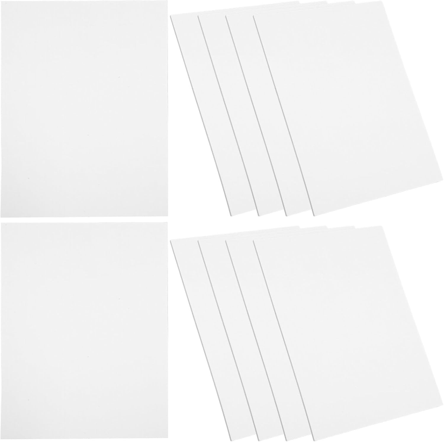 SEWACC 10Pcs Foam Board Presentation Foam Board Foam Core Baking Board Sheets for Art Crafts Presentation Wedding School Projects White