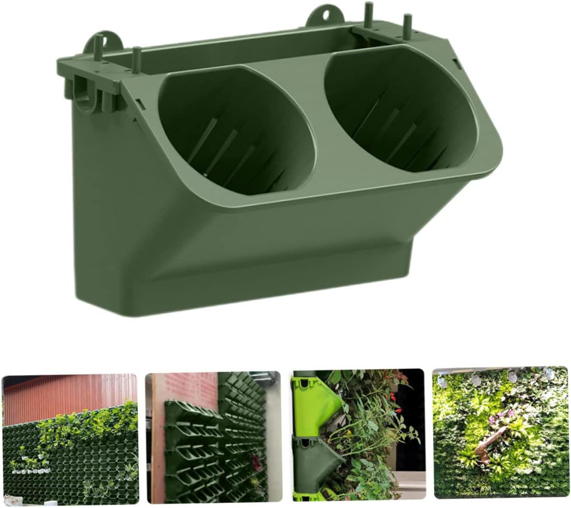 FUNOMOCYA Plant Wall Flower Pot Hanging Flower Holder Balcony Hanging Planter for Indoor Plants Modular Vertical Gardening Supplies Wall Planter Design for Home and Seedling Pots image number 6