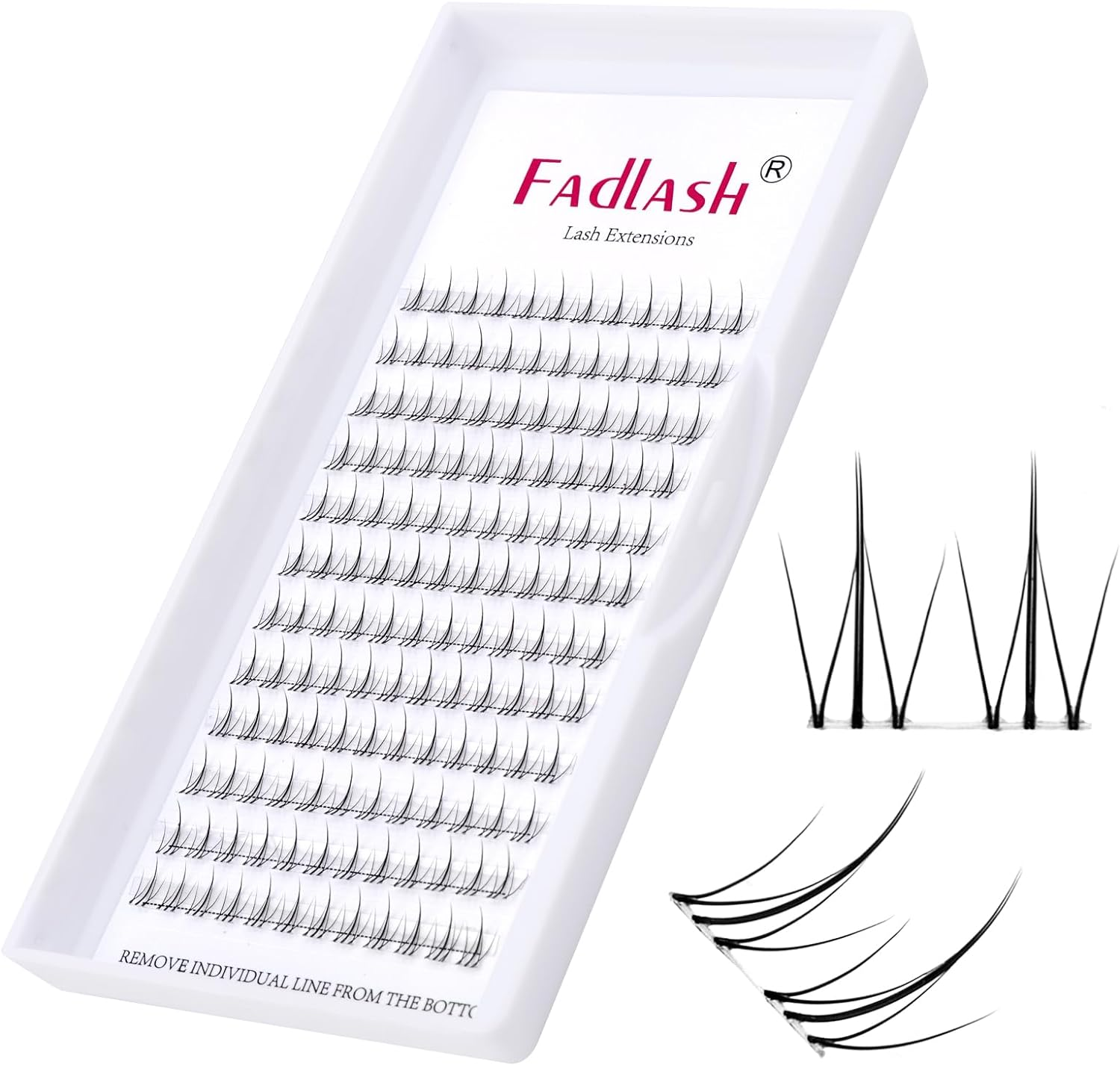 Cluster Lashes Bottom Eyelashes Individual Lashes 144 Pcs Soft DIY Lash Extensions Soft Lash Clusters Lighweight Eyelash Extension Clusters Easy to Apply False Eyelashes (Bottom, JX10) image number 2