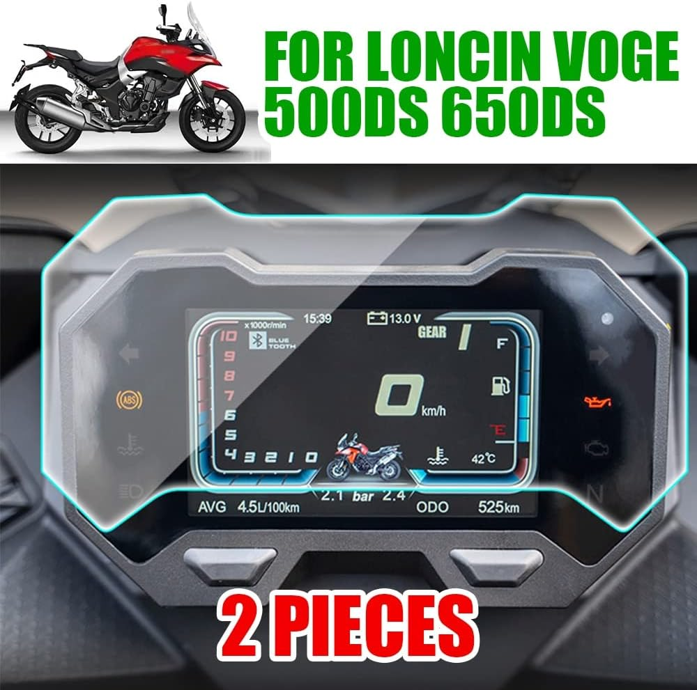Motorcycle TPU Film Cluster Scratch Protection Film Screen Meter Dashboard for LONCIN Voge 500DS 650DS 500 DS 650 DS Accessories Cluster Screen Protection Film image number 2