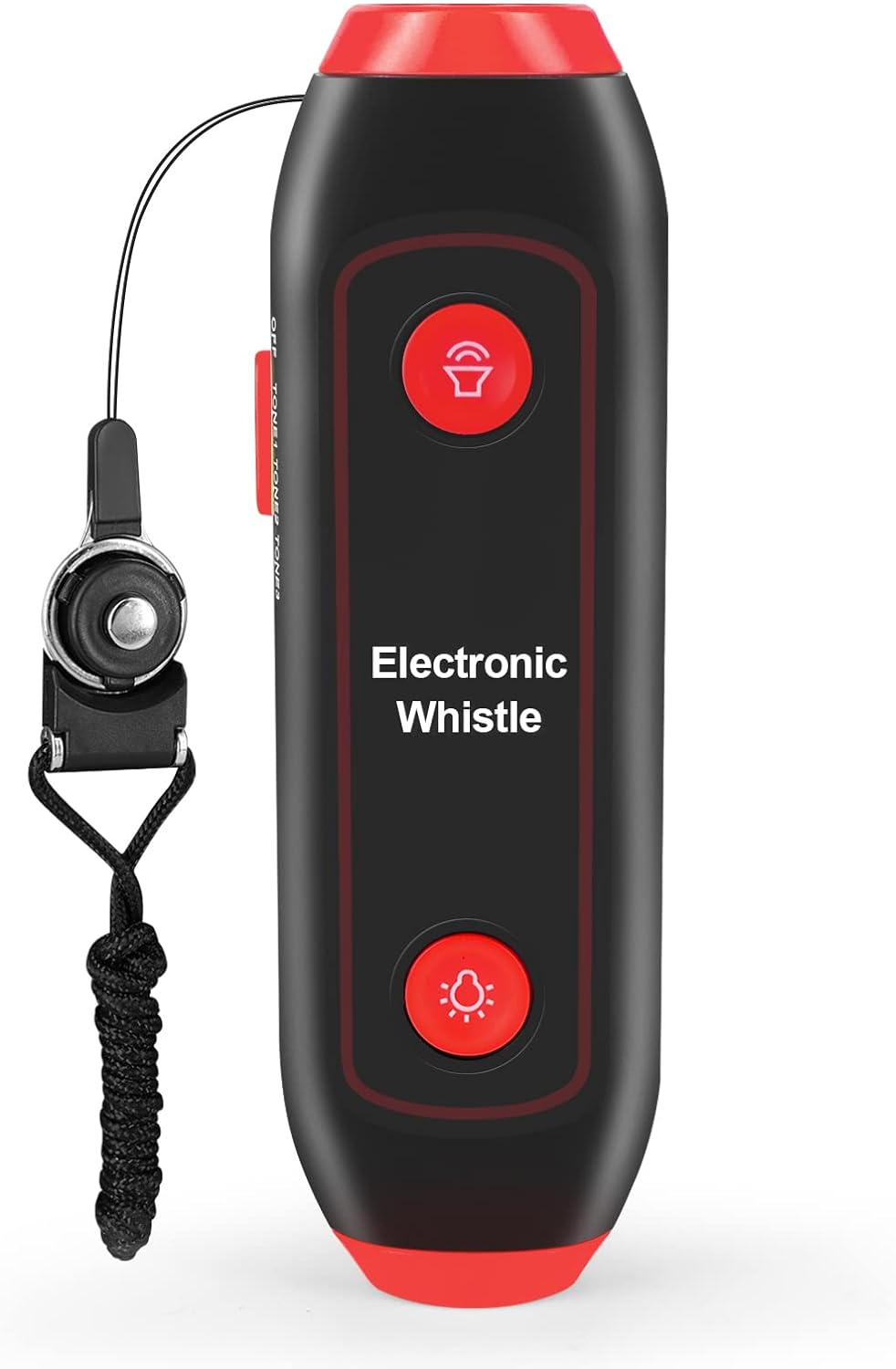 Electronic Whistle Handheld Electric Whistle with Lanyard SOS Light Flashlight for Coaches Referees P.E. Teacher