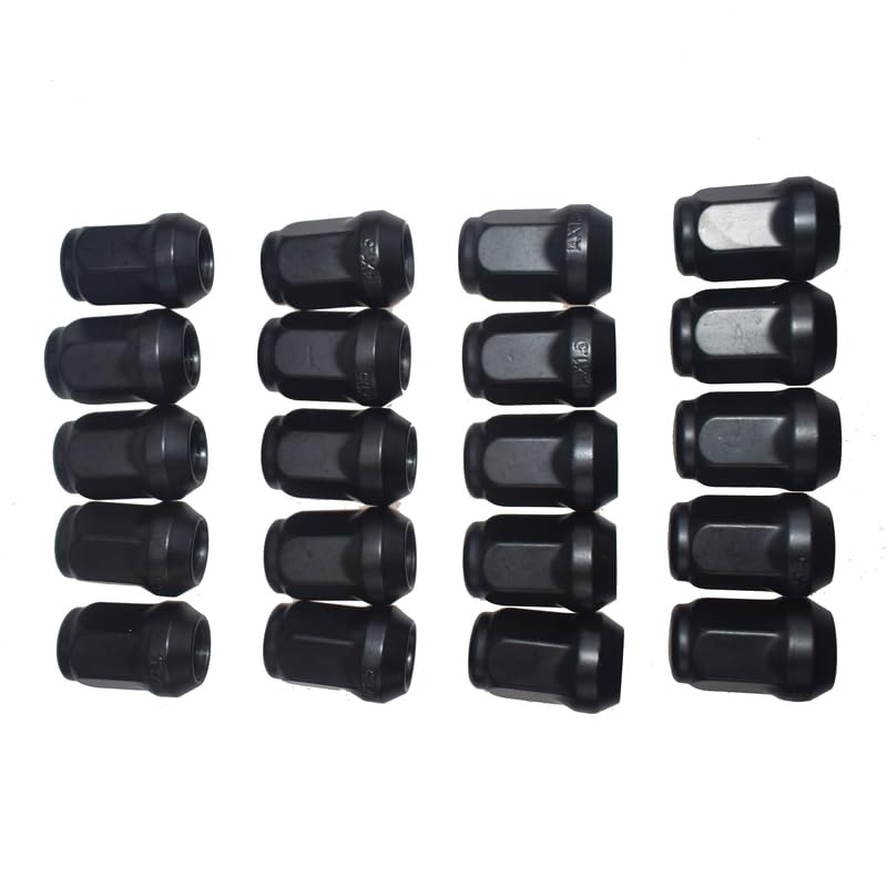 20PCS New Black Wheel Lug Nuts 14Mm X 1.5 for Holden Commodore VE VF 19Mm Hex, 35Mm Length image number 1