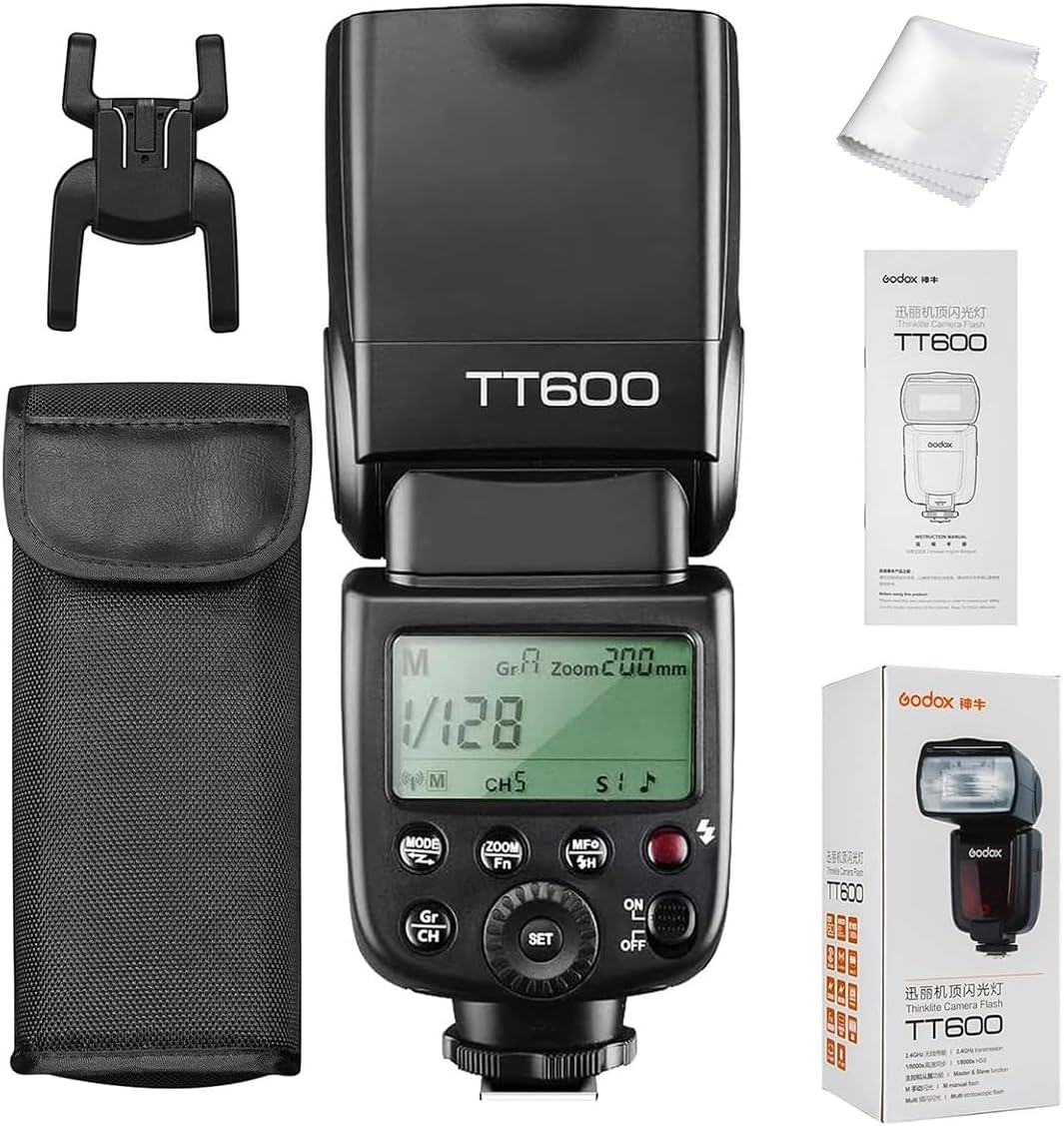 Godox TT600 Speedlite Flash with Built-In 2.4G Wireless Transmission for Canon, Nikon, Pentax, Olympus and Other Digital Cameras with Standard Hotshoe image number 1