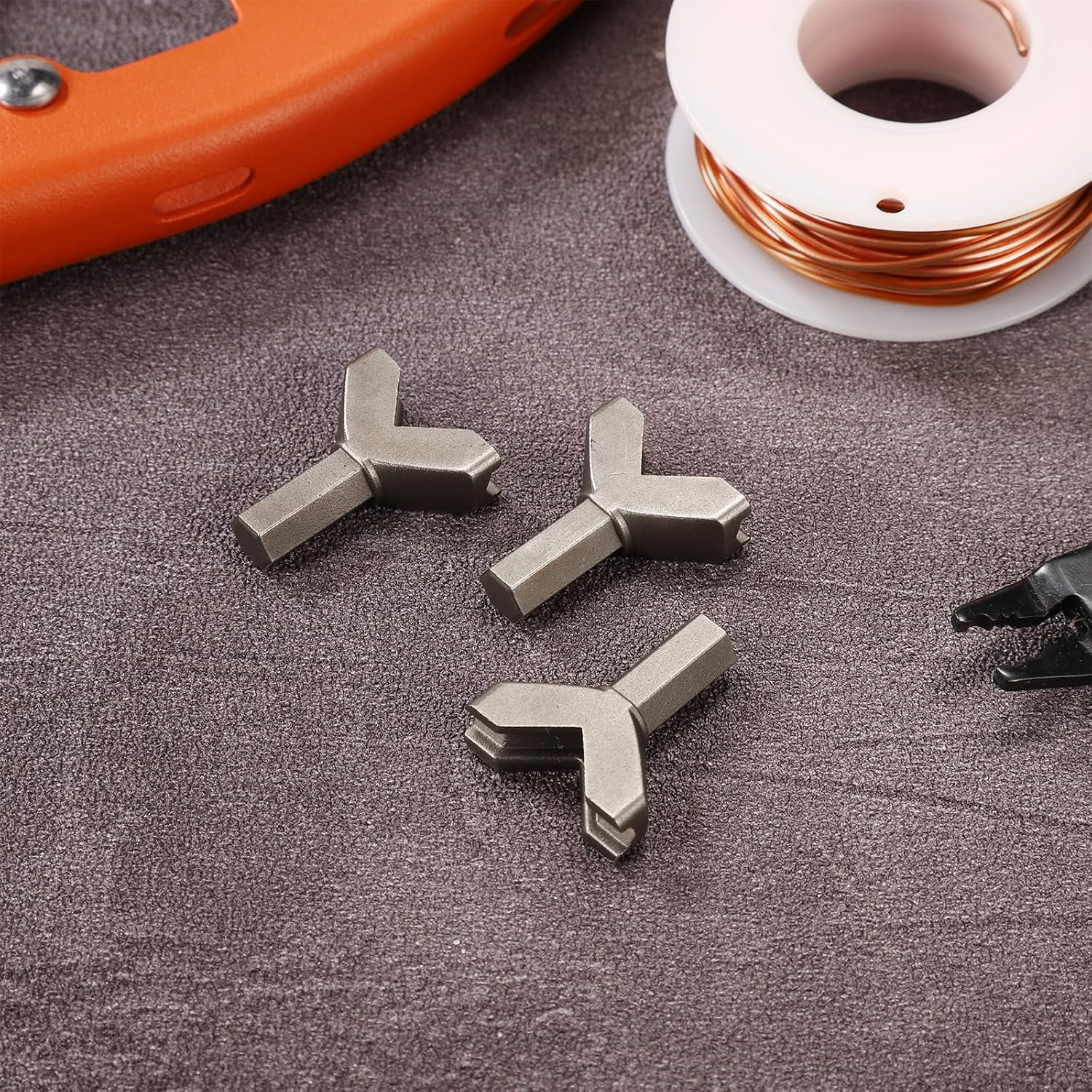 3 Pcs Hook Driver Y Shape, Carbon Steel Wing Nut Driver Practical Slotted Wing Nut Drill Y-Head Hook Driver for Wall and Ceiling Hook Screw Installation image number 5
