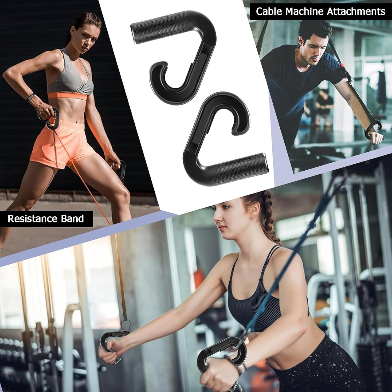 Neutral Grip Pull up Handles Attachment - Pull up Handles Strap Grip for Pull-Up Bars, Resistance Bands, Barbells, Fitness Equipment, Gym Equipment | Ergonomic Portable image number 1