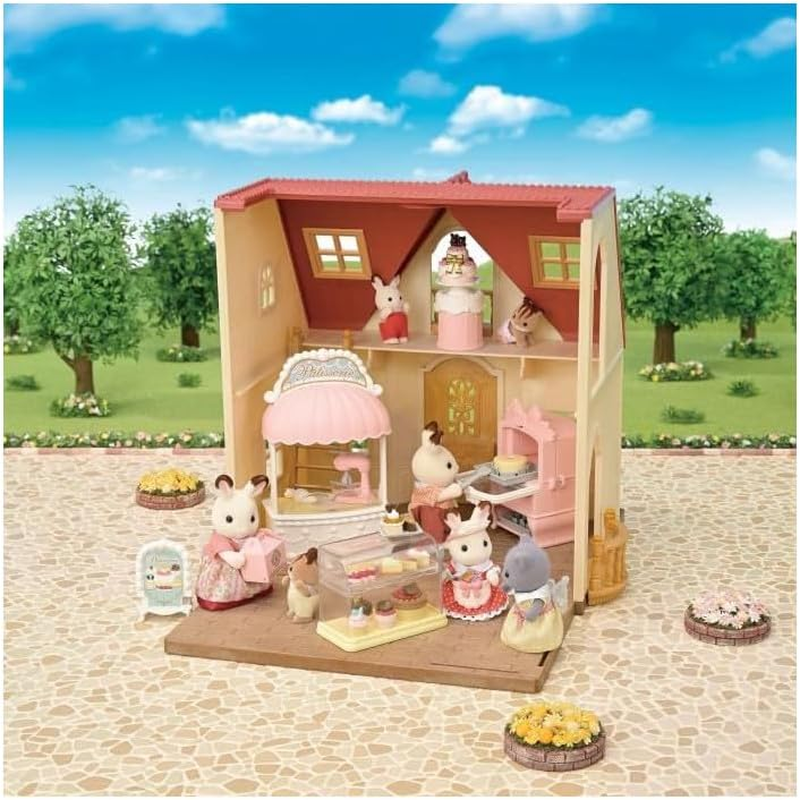 Sylvanian Families 5807 Village Confectionery Set for Starter House, Supplementary Set Including Oven with Function and Lots of Accessories, Toy for Children from 3 Years