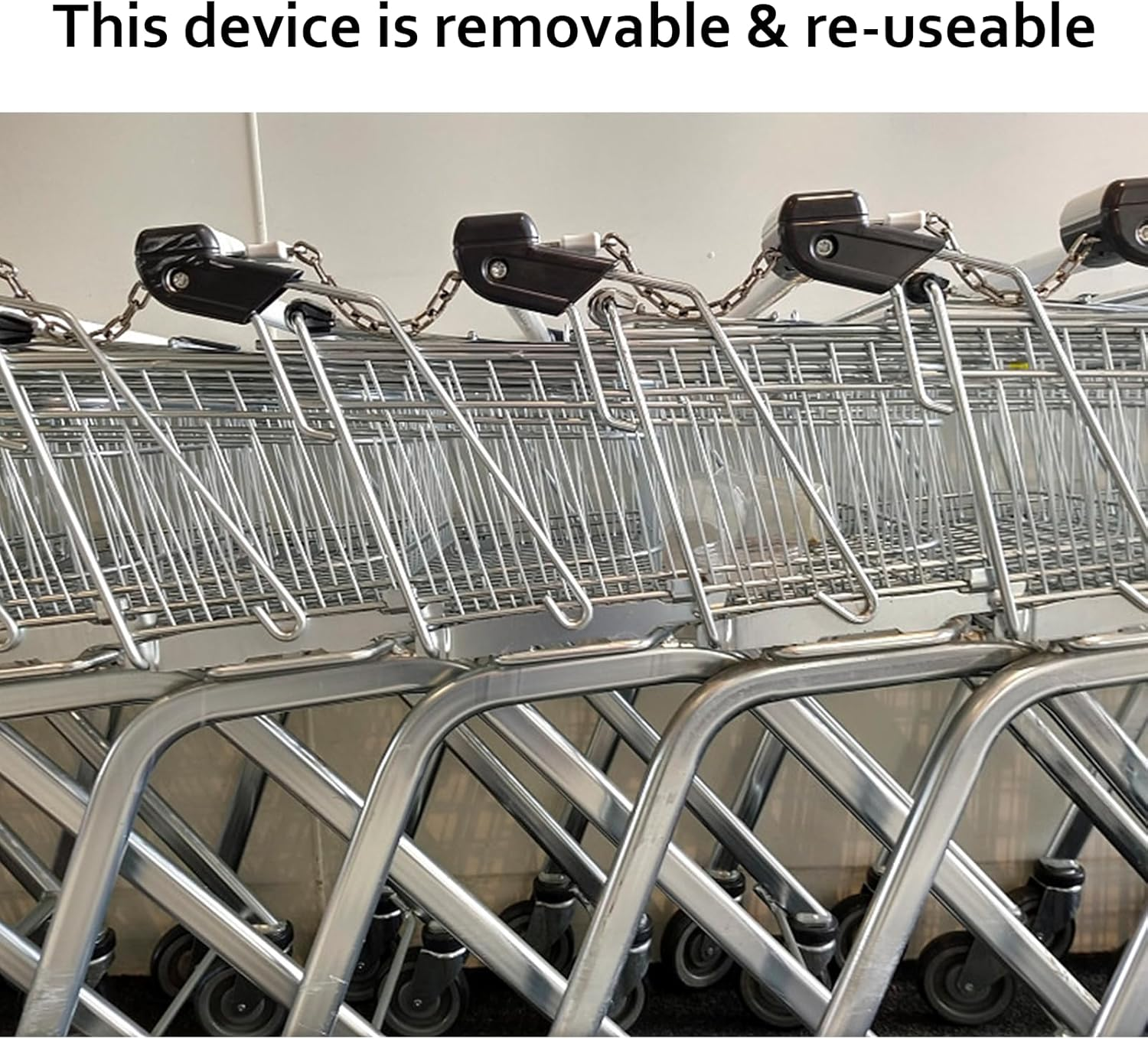 10 Pcs Black Portable Shopping Trolley Tokens Master Key，Key Unlocker for Grocery Shopping Carts image number 3