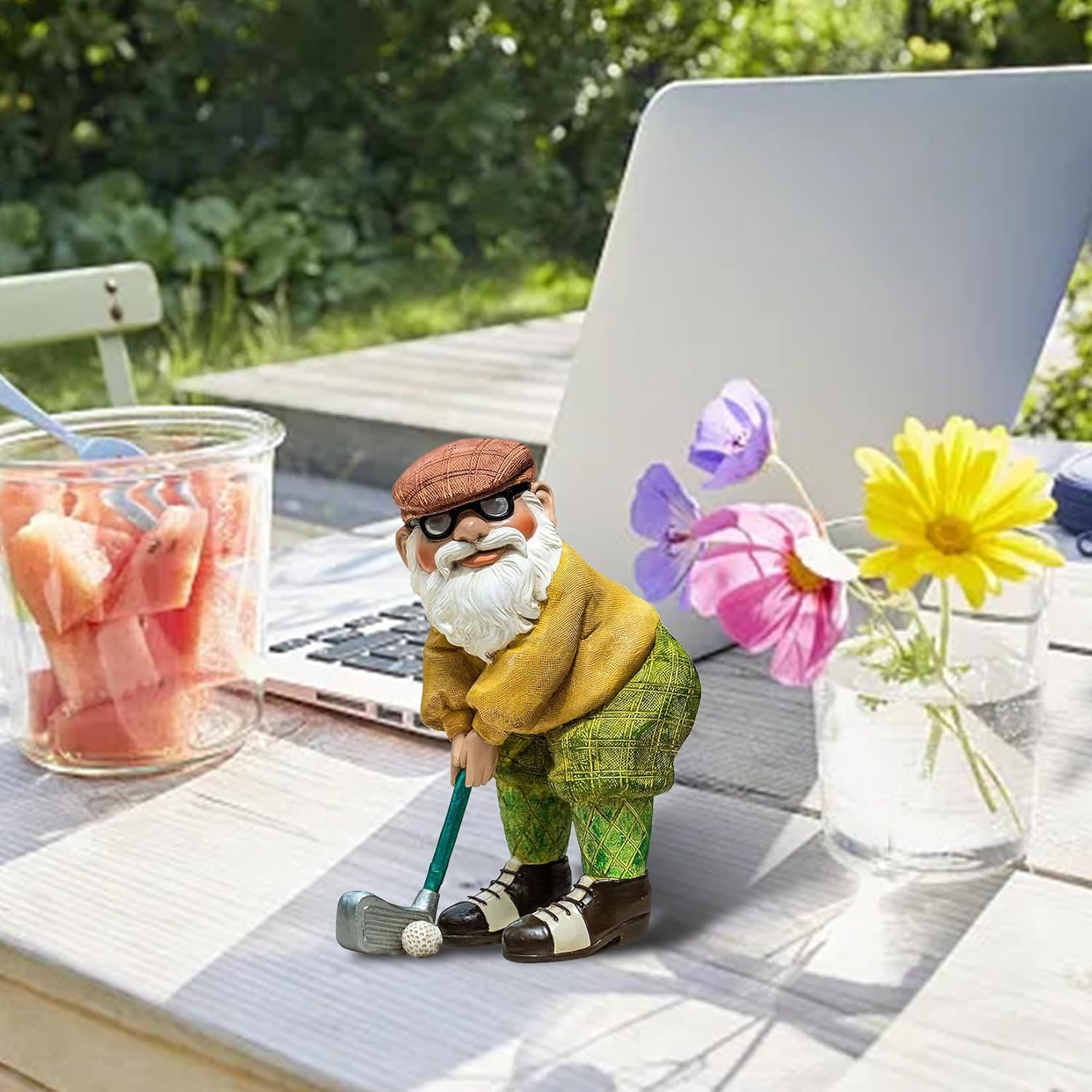 Garden Gnomes Ornament, Garden Ornaments Outdoor, Funny Golf Garden Gnome Statue Ornaments, Indoor or Outdoor Lawn Decorations, Decorative Home Accessories, Novelty Interesting Gifts Gardening Gifts image number 1