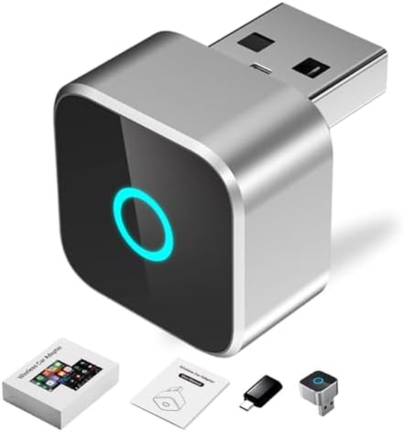 Wireless Carplay Adapter 2025, Mini Cube 3.0 Wireless Carplay/Android Auto Adapter, Mini USB Design, Fast Connection, No Delay, Plug and Play (1 Set) image number 4