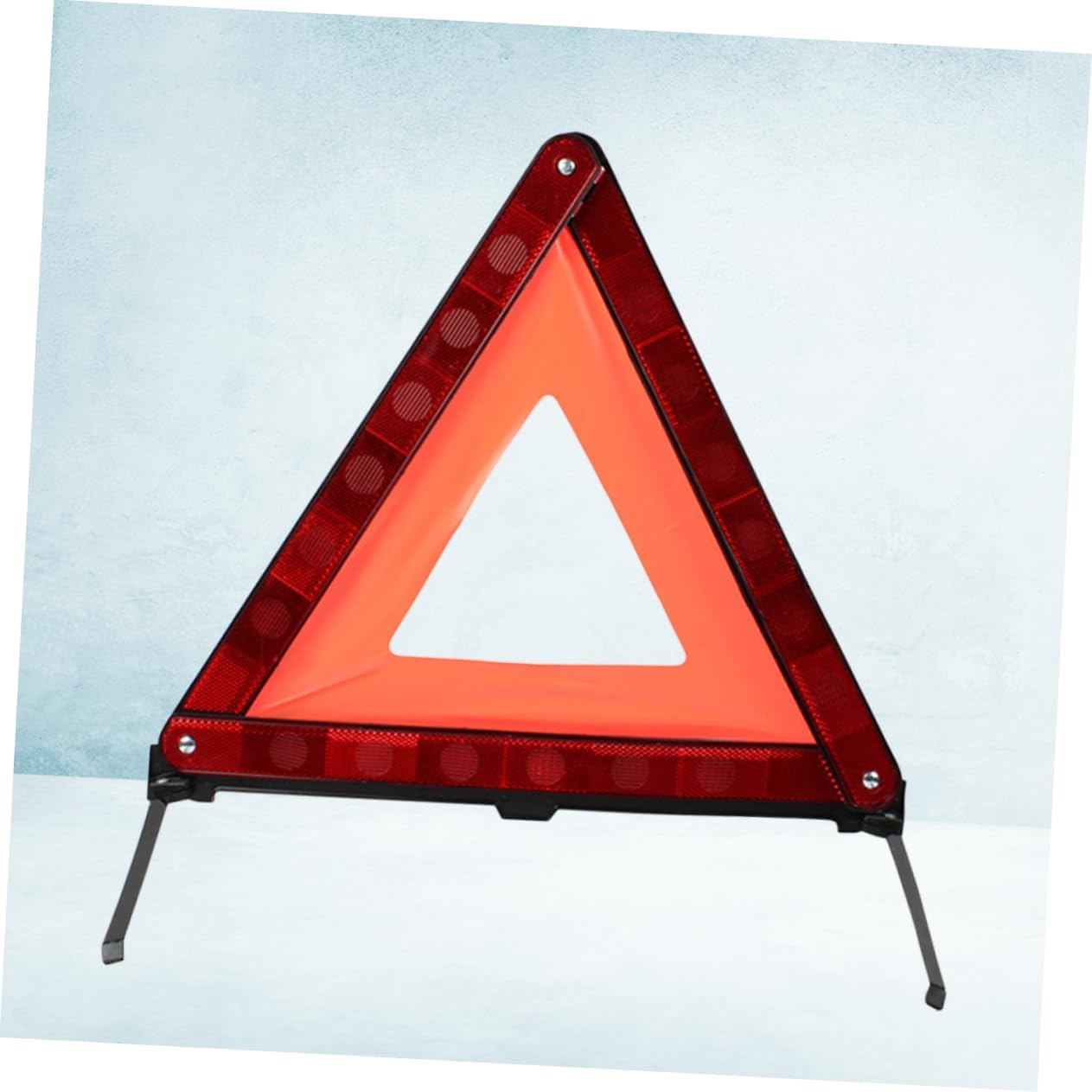 ABOOFAN Road Safety Warning Triangle Sign for Vehicles Red Reflective Triangle Roadside Warning Sign for Car Breakdown and Outdoor Use image number 4