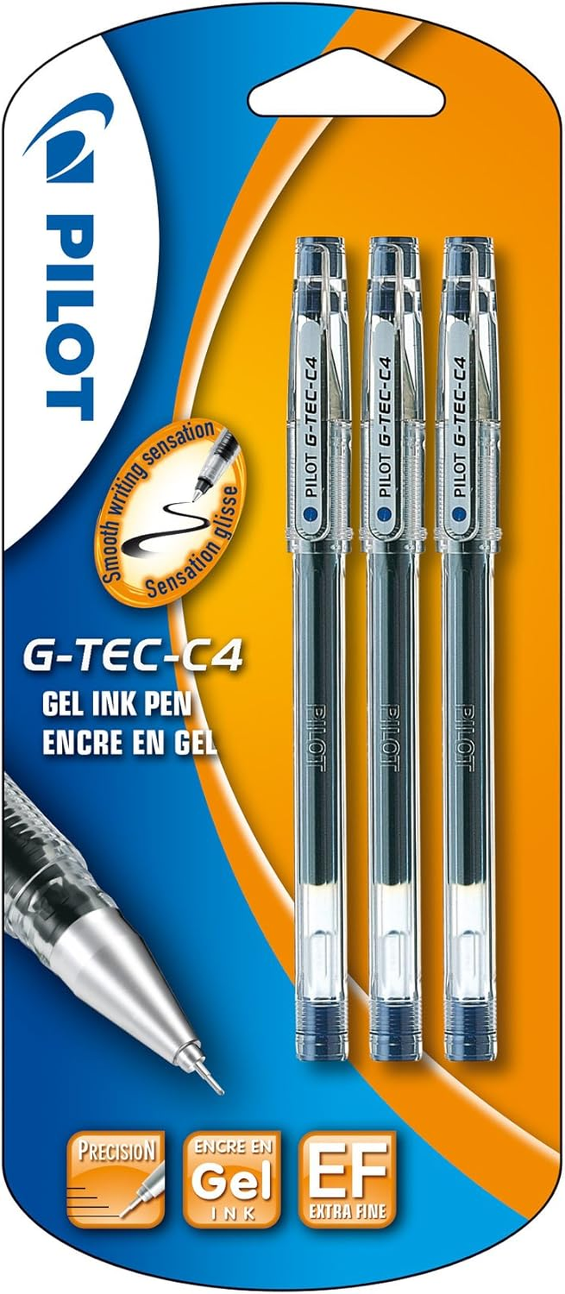 Pilot G - Tec C4 Gel Microtip Rollerball 0.4 Mm (Single Pen) - Black