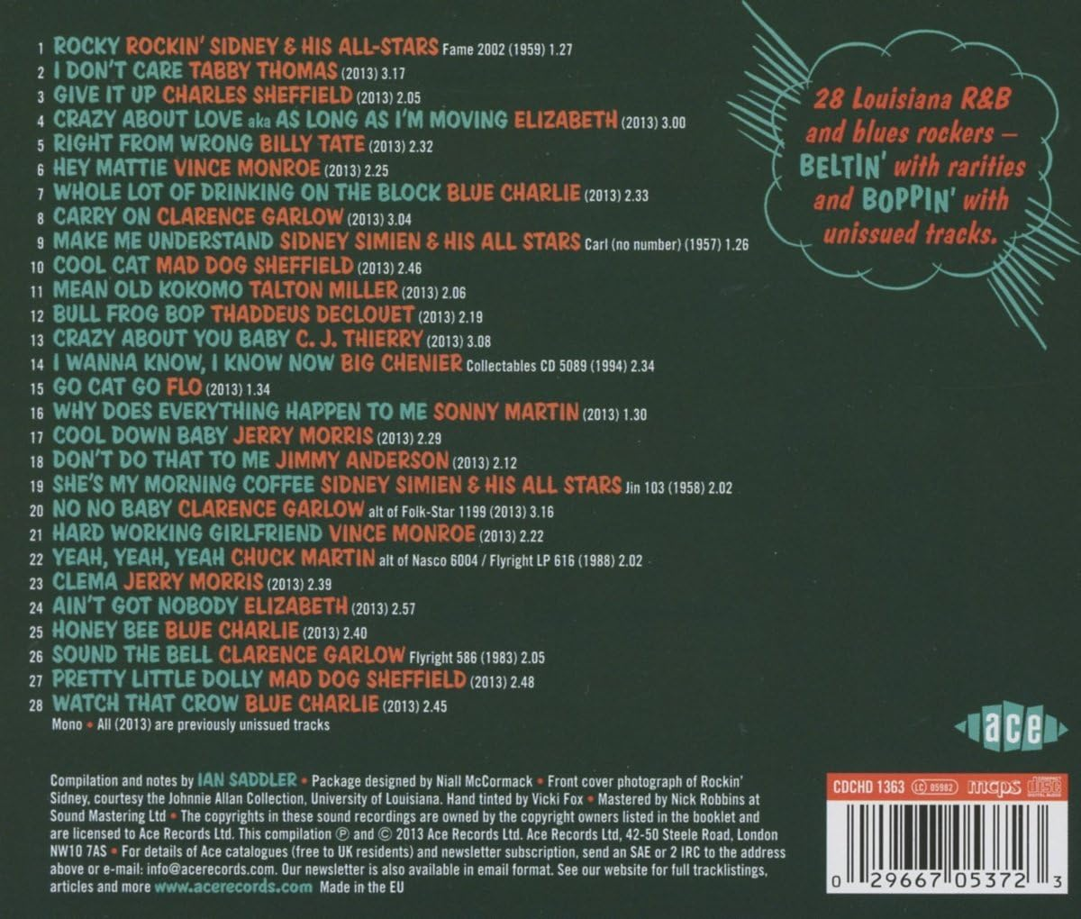 Rhythm N Bluesin by the Bayou / Various image number 1