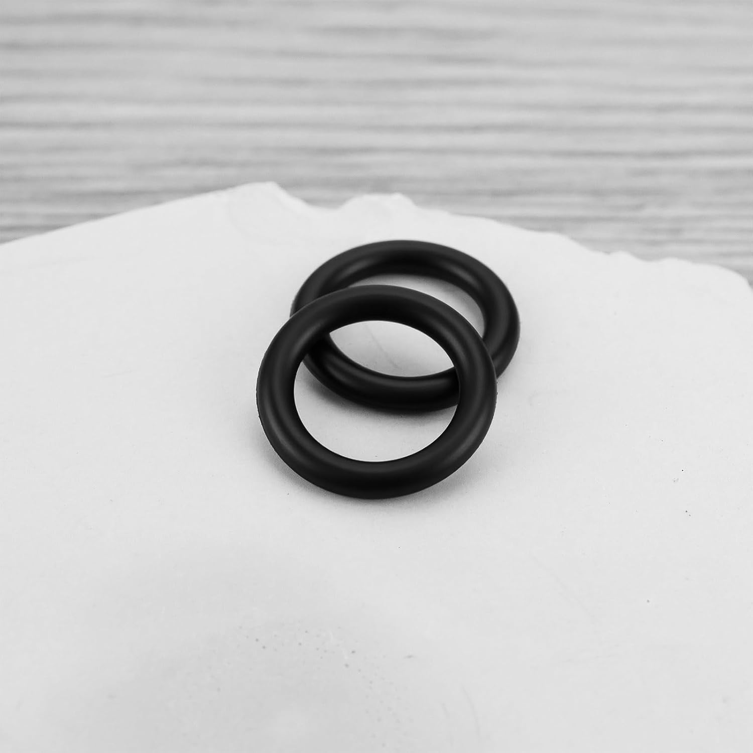 150Pcs Oil Drain Plug O-Ring 11105 Compatible with Harley-Davidson 9.5X14X2.25Mm Black image number 1