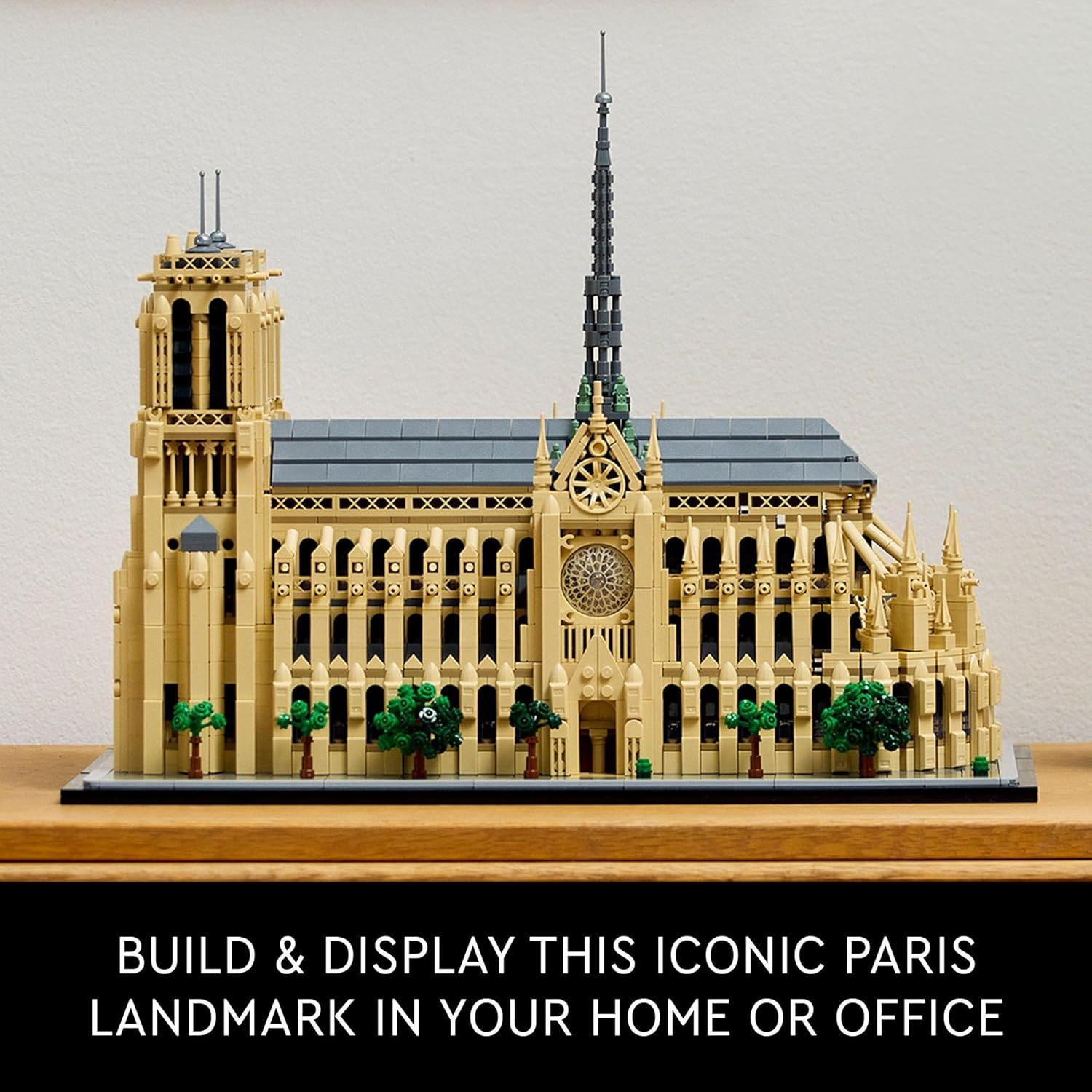 LEGO&reg; Architecture Notre-Dame De Paris (4383 Pcs) Model Building Kit for Adults, Relaxing 3D Puzzle for Home Decor or Office Display, Miniature House Kit for History Fans, Men and Women 21061