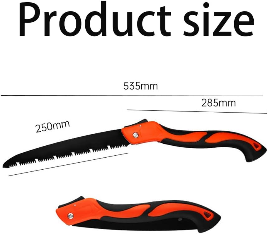 10 Inch Folding Saw, Quality Steel Tree Saw, Improved Hand Saw, Heavy Duty Pruning Saw, Foldable Wood Saw for Tree Trimming, Camping, Wood Cutting, Gardening Work,Pruning with 3-Side Razor Teeth image number 6
