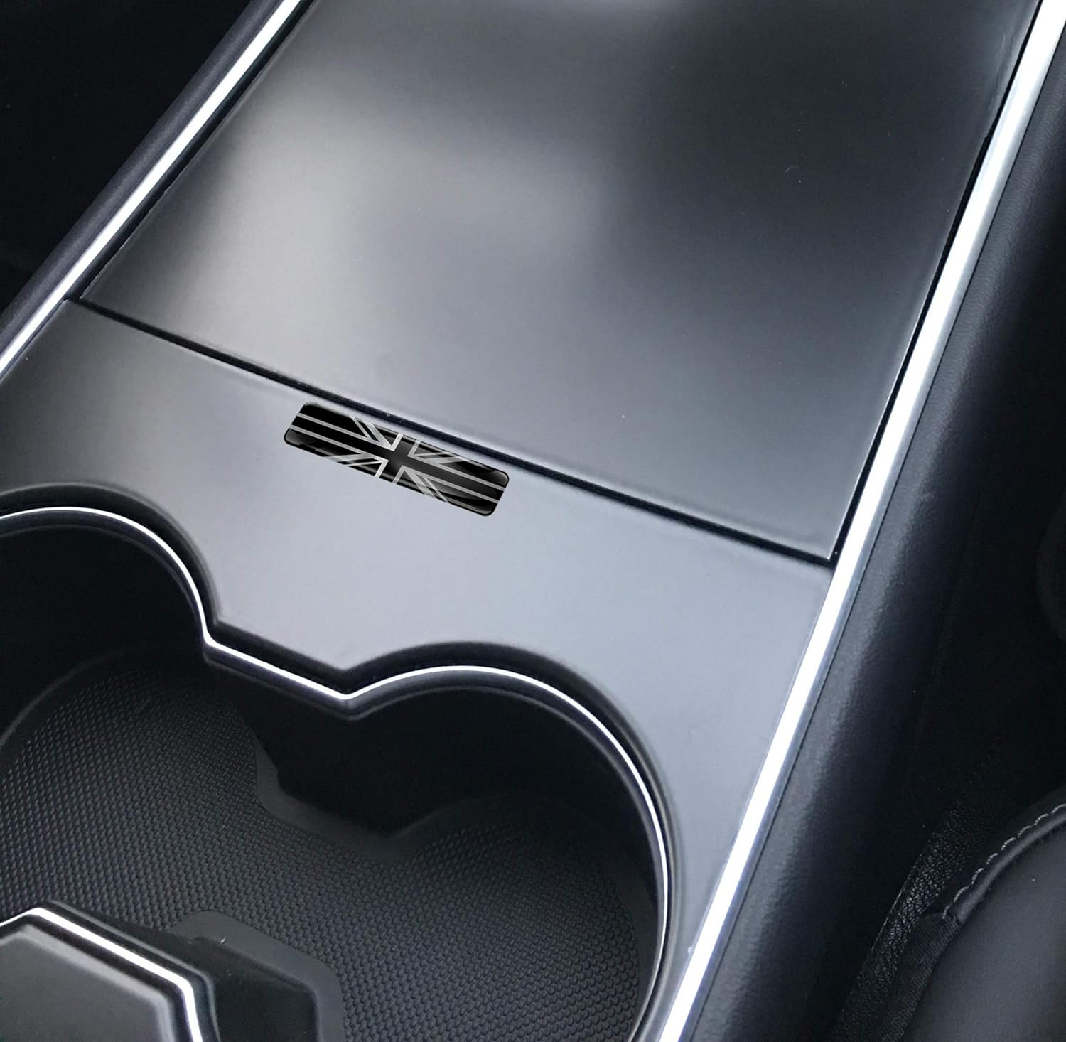 2 X 3D Domed Silicone Silver Stickers Decals UK United Kingdom Union Jack National Great Britain England Flag Car Motorcycle Helmet F 127