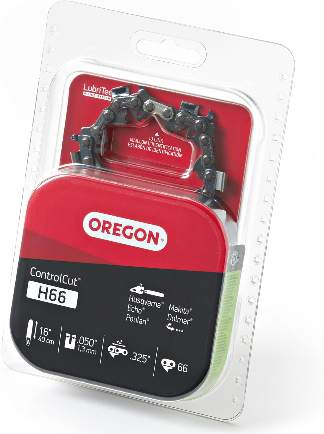 Oregon H66 Controlcut 16-Inch Chainsaw Chain Fits Cub Cadet, Echo, Homelite, Mcculloch, Makita, Partner, Poulan image number 2