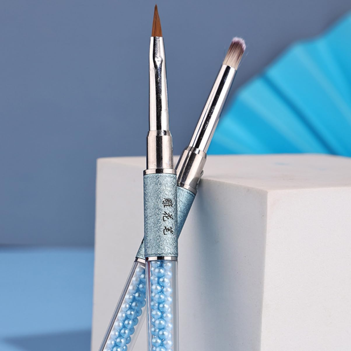 NOLITOY 10Pcs Manicure Brush Set Nail Art Tools Kit Diy Manicure Trimmer Nail Art Pen image number 3