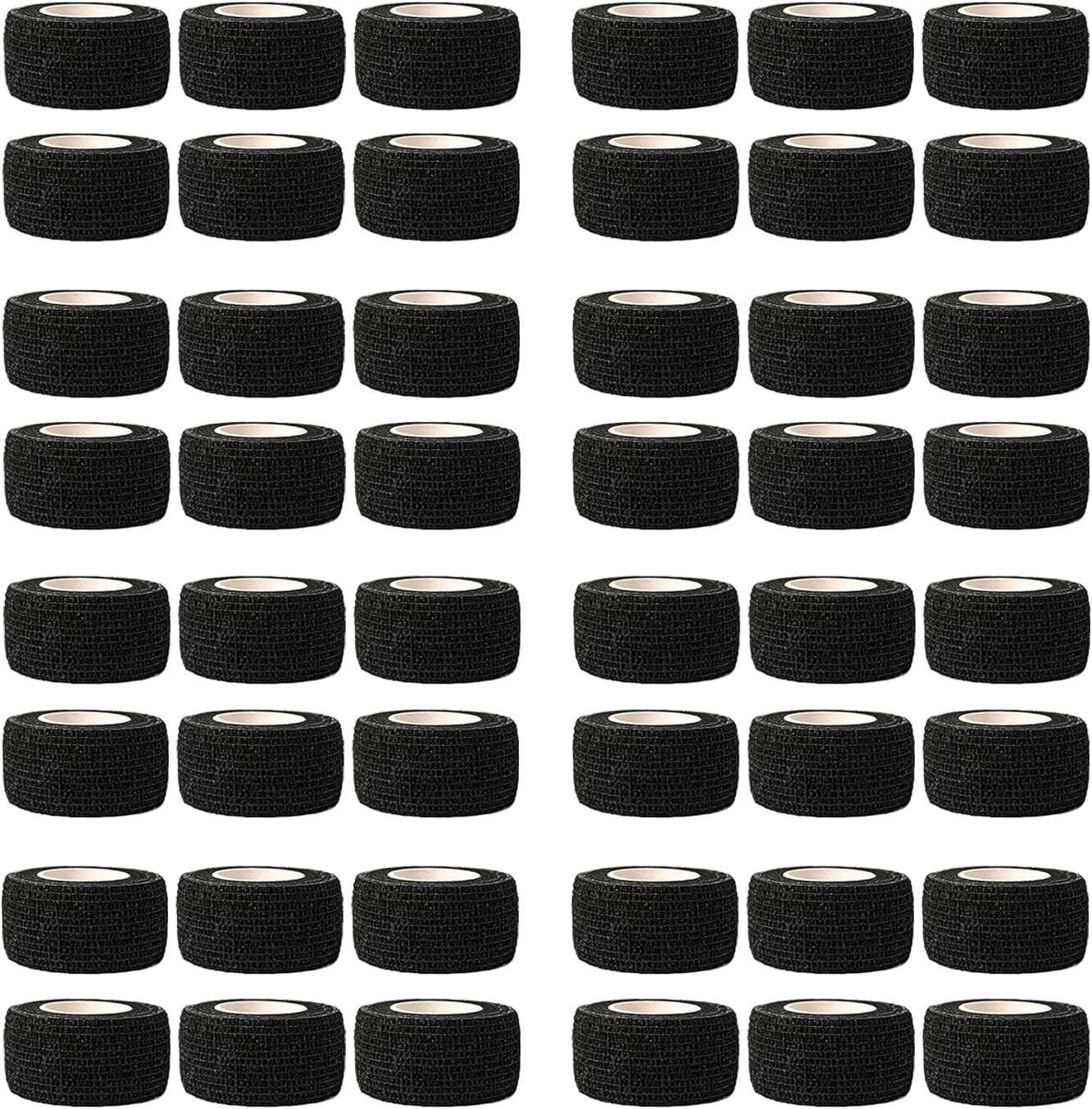 YOZOTI 24 Packs Self Adherent Cohesive Wrap 2'' Wide, 5 Yards, Elastic Self Adhesive Tape, All Sports Athletic Tape, Non-Woven Wrap, Breathable Tape