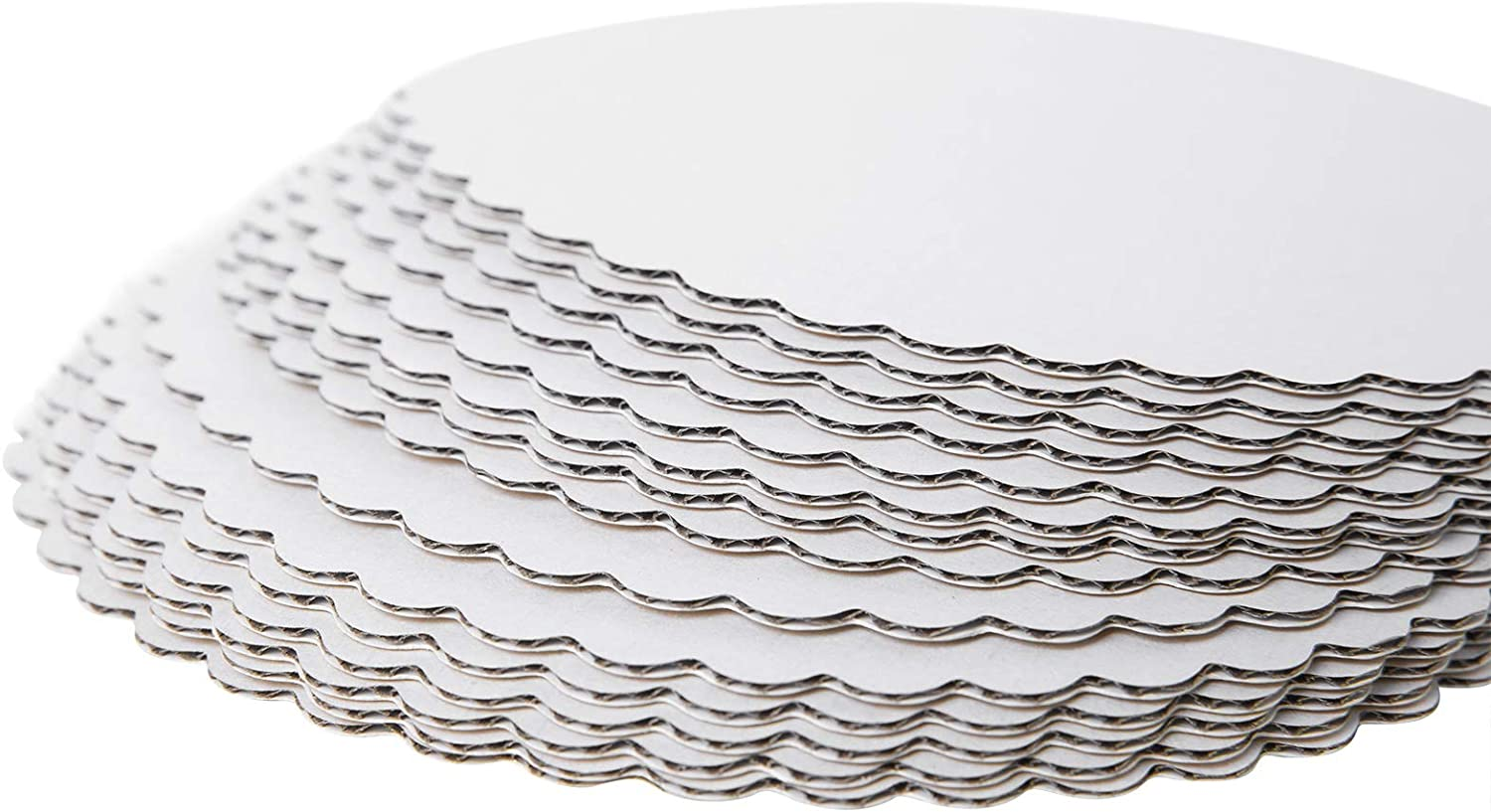 [25Pcs] 12" White Cakeboard Round,Disposable Cake Circle Base Boards Cake Cardboard Pizza Plate Platter 12 Inch,Pack of 25