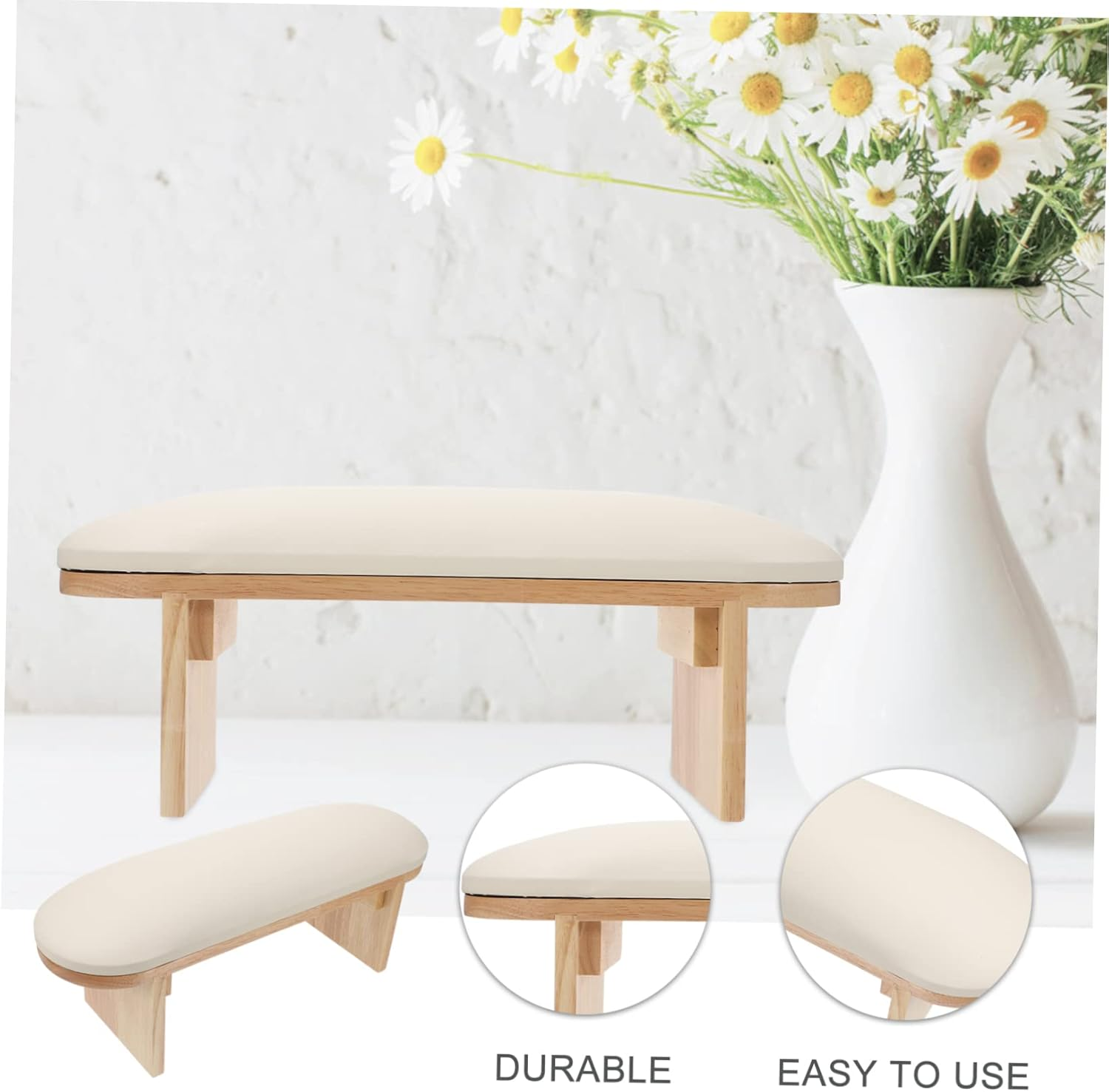 SAFIGLE Nail Art Hand Pillow Set Base High Yellow Color Adjustable Arm Rest Cushion for Manicure Suitable for Nail Technicians and Home Use image number 3