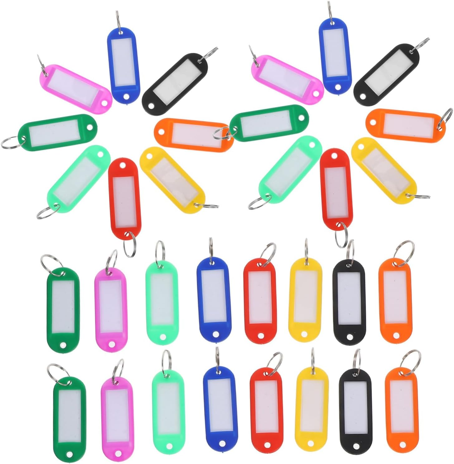 ANDRESLAD 56Pcs Travel Bag Tags Luggage Identifier Tags Numbered Labels for Suitcases Handbags image number 1