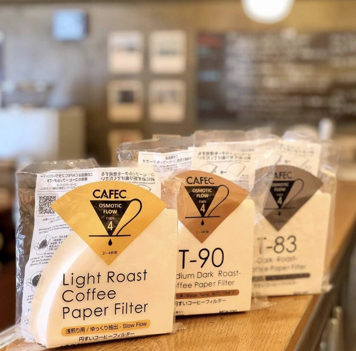 Cafec 1 Cup Dark Roast Coffee Paper Filter 100-Pieces