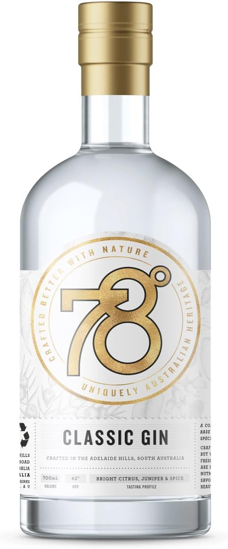 Adelaide Hills Distillery 78 Degrees Small Batch Gin