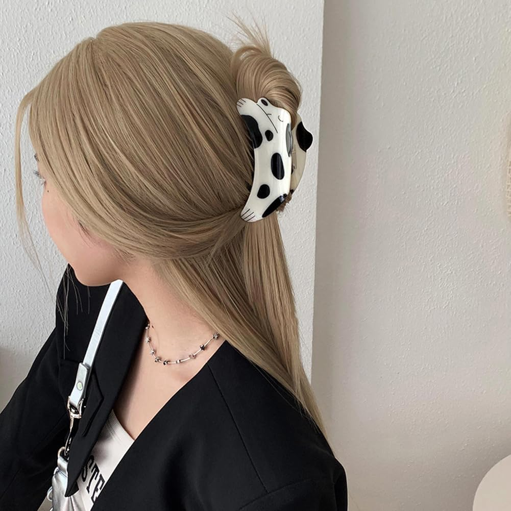 2 Pack Cute Dog Hair Claw Clips for Thick and Thin Hair Large Non-Slip Jaw Clips Hairpins Dog Styling Hair Accessories for Women Girls (2 Styles) image number 6