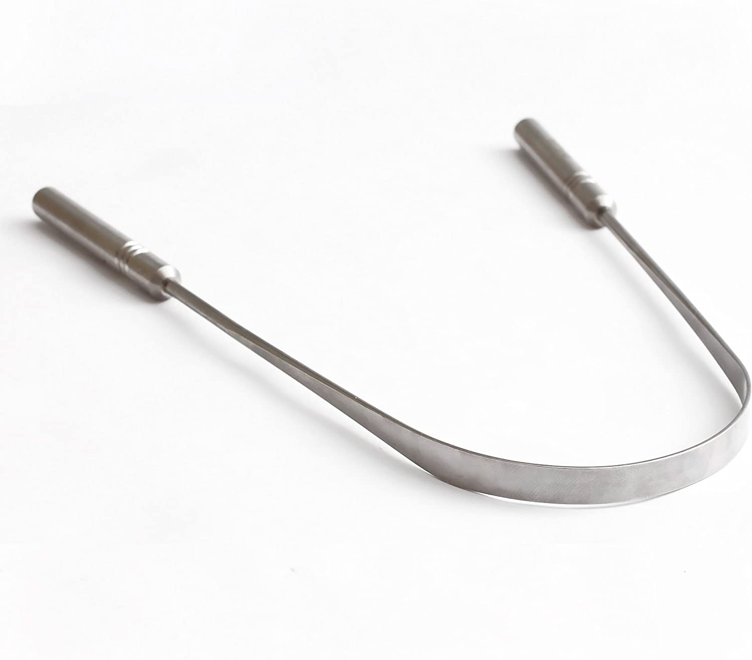 Tongue Scraper Cleaner (2 Pack) - Metal - Get Rid of Bacteria and Bad Breath - by Wowe Lifestyle Products Stainless Steel image number 2