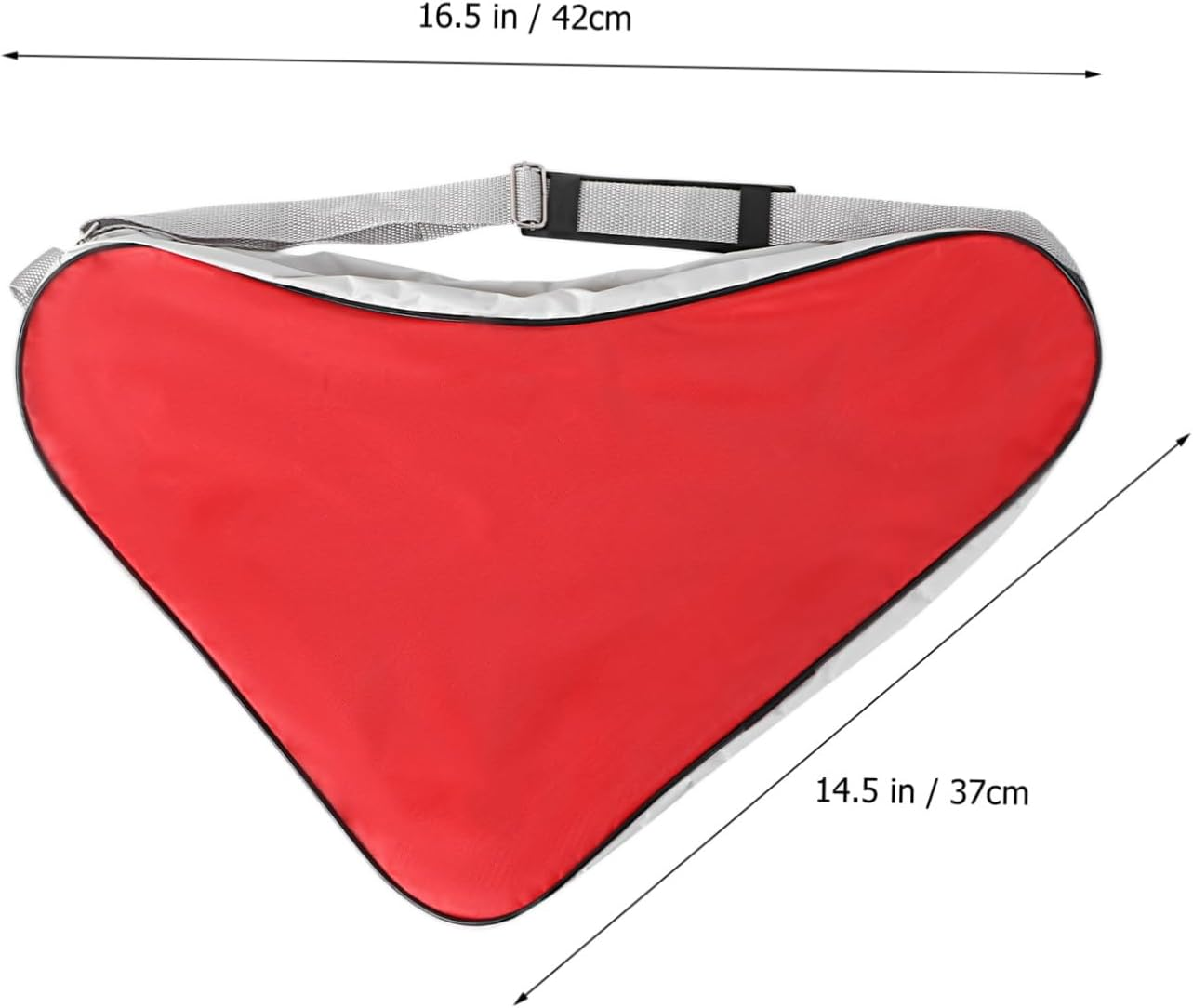 JUMPLAWN High-Capacity Red Mesh Tote Bag for Ice Skating and Roller Skates Shoulder Bag with Heavy Duty Handles Easy to Clean Storage for Sports Gear and Accessories image number 1