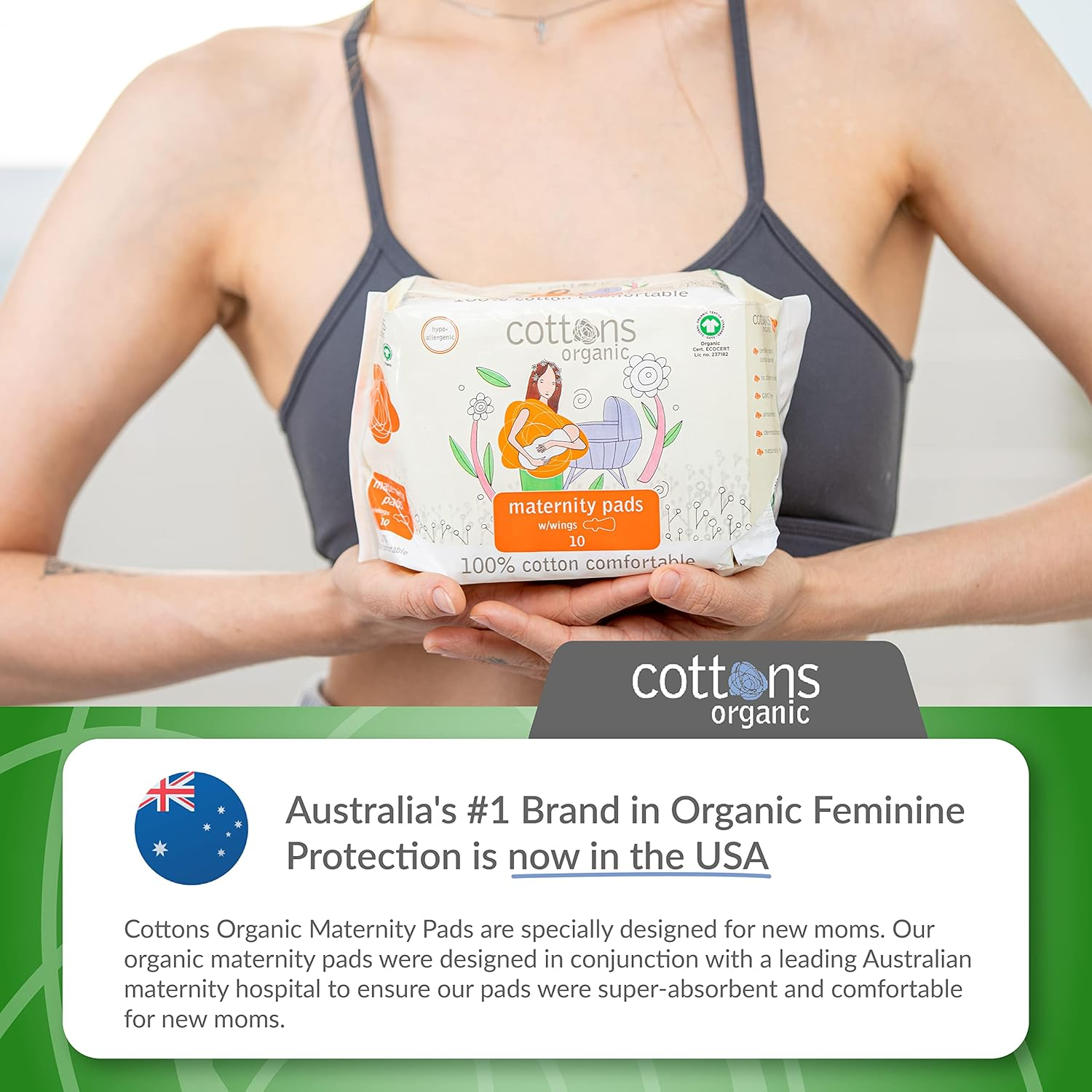 Cottons Maternity Pads W/Wings 10 (1) image number 6