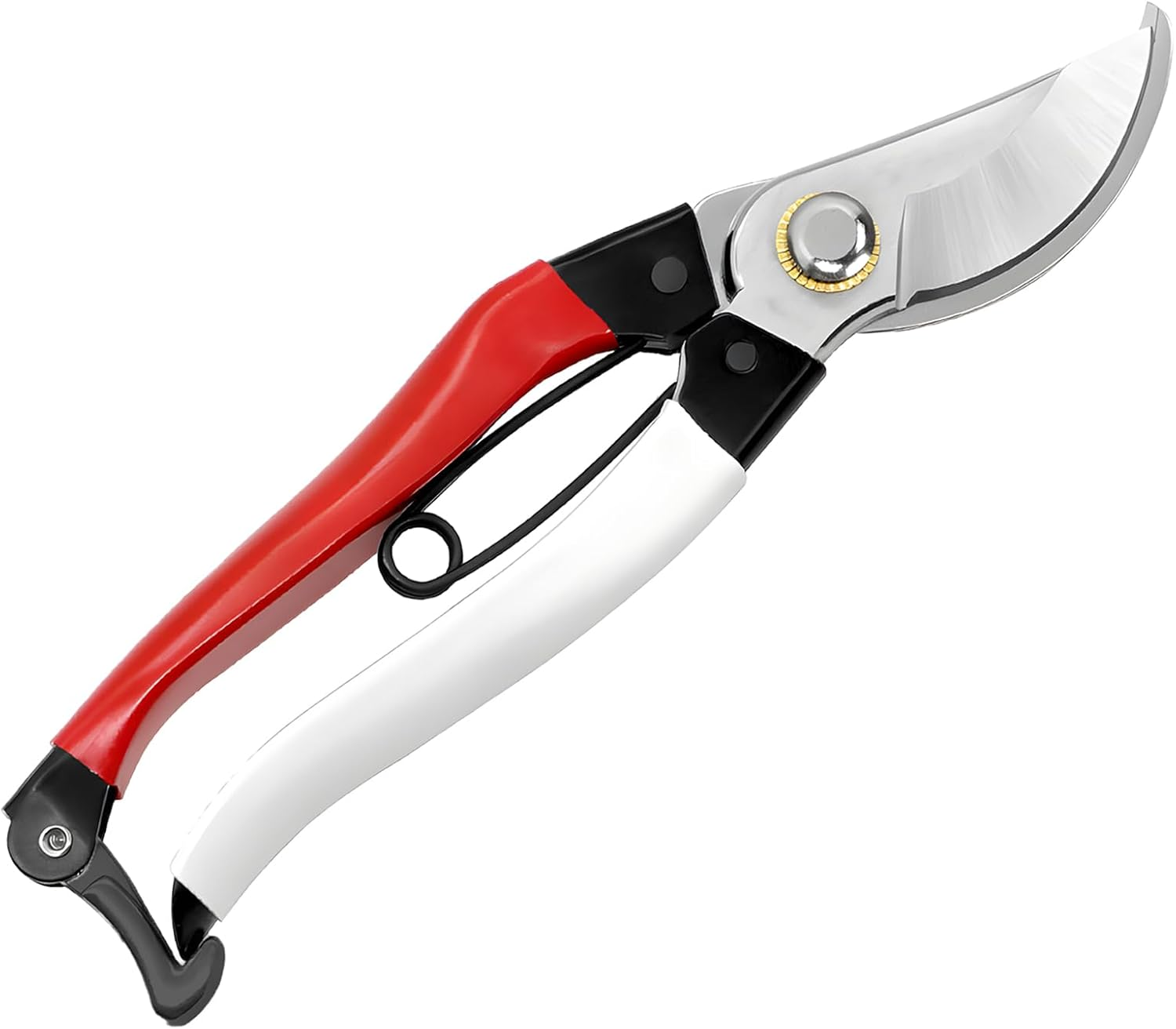 Bypass Pruning Shears, 8" Gardening Hand Pruner, High Carbon Alloy Steel Compact Pruner with Safety Buckle for Pruning Fruit Branches Gardening Pruning Shaping Picking Fruits Flowers image number 6
