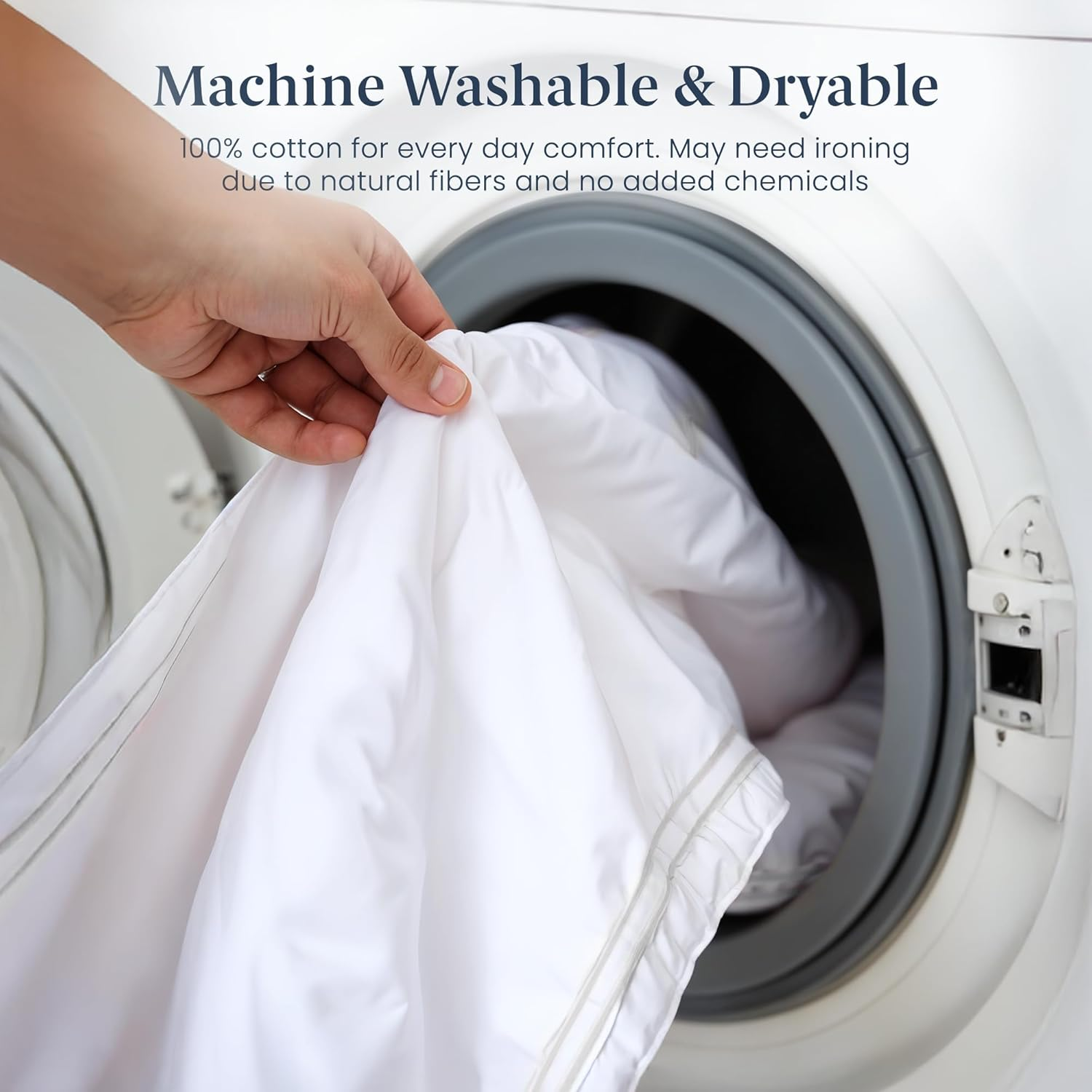 Ella Jayne Home Penthouse Collection Bedroom 3 Piece Duvet Cover Set with Satin Stitching, Full/Queen, Silver image number 1