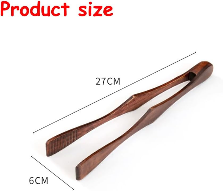 3 Pcs Wooden Toaster Tong,Reusable,Ergonomic, Portable, Lightweight Multipurpose Kitchen Tongs for Cooking and Holding Toast image number 1