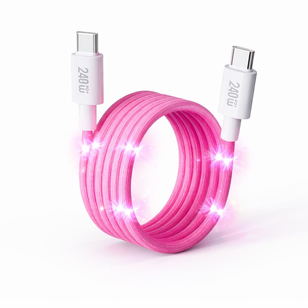 Mizi 240W Magnetic USB C Cable [Automatic Coiled], 4-In-1 Multi Charging Cable (1.2M), USB A/C to C/L, Fast Charger for Iphone 16/15/14 Pro Max, Macbook, Ipad, Samsung S24 & More - Grey